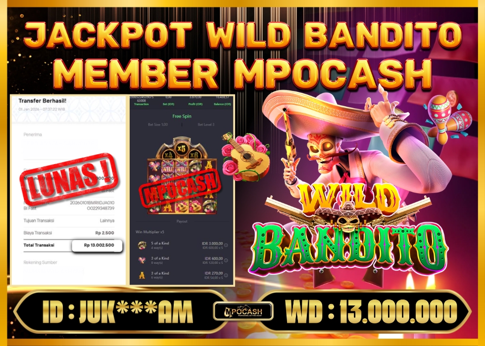 MPOCASH JACKPOT WILD BANDITO